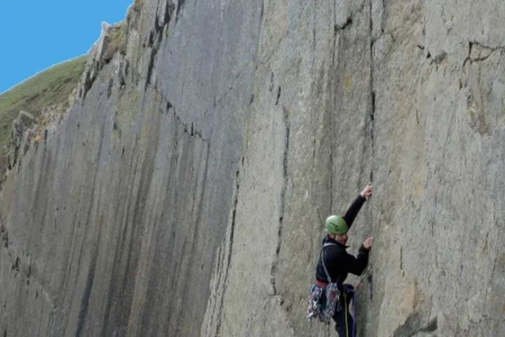 N Pembroke May'11 climbing photo