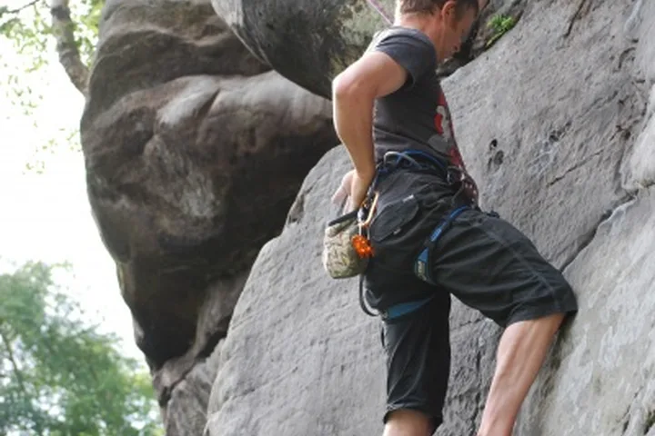 Bowlesing climbing photo