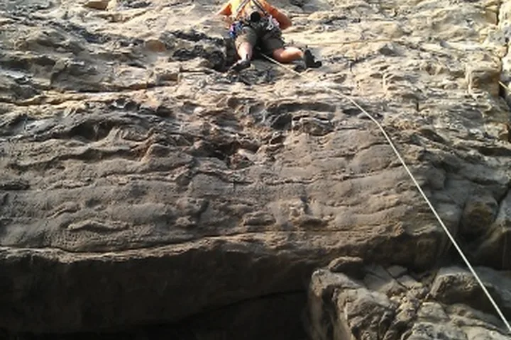 Swanage day trip climbing photo