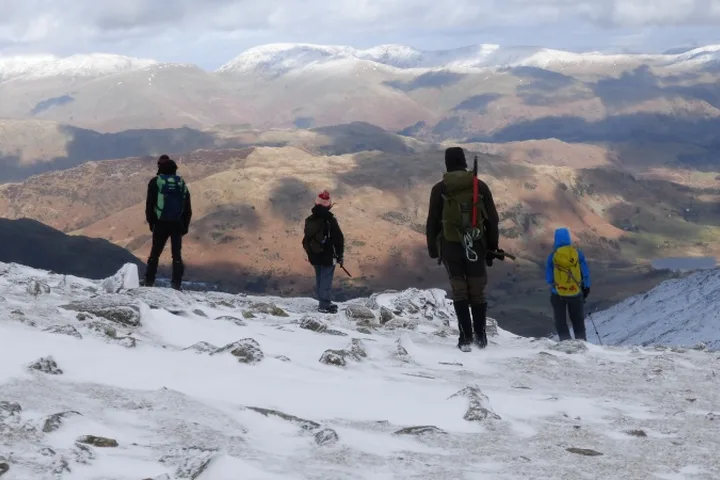 Lakes - Coniston Feb climbing photo