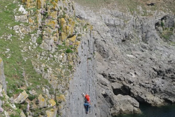 Pembroke climbing photo
