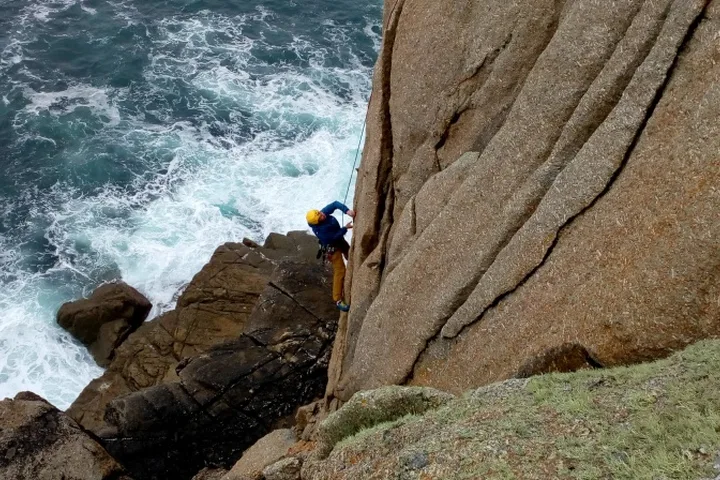 Cornwall climbing photo