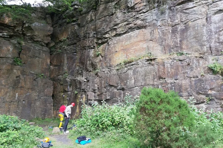 Tirpentwys Quarry July 2021 climbing photo