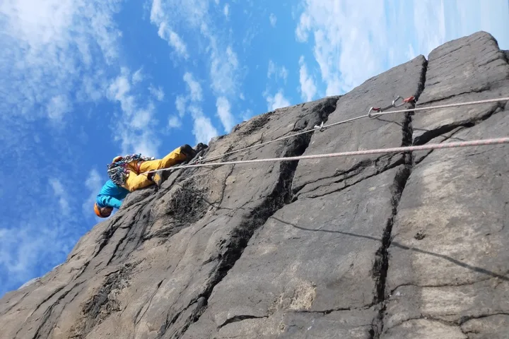 Pembroke climbing photo