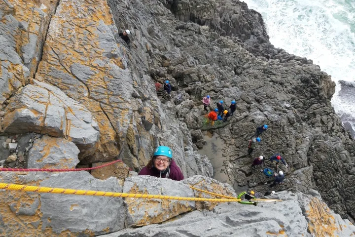 South Pembroke climbing photo